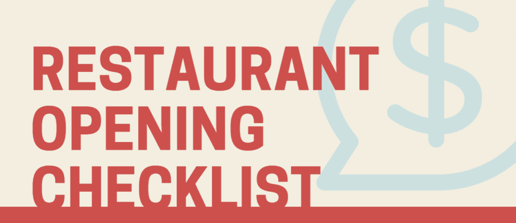 Restaurant Opening Checklist [PDF]